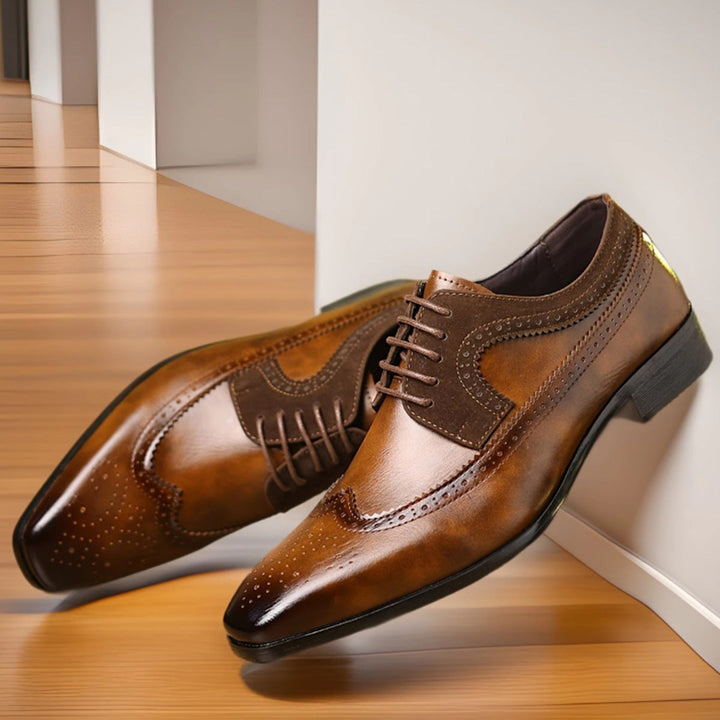 Herr Klassiska Brogue Skor - Elegans och Komfort
