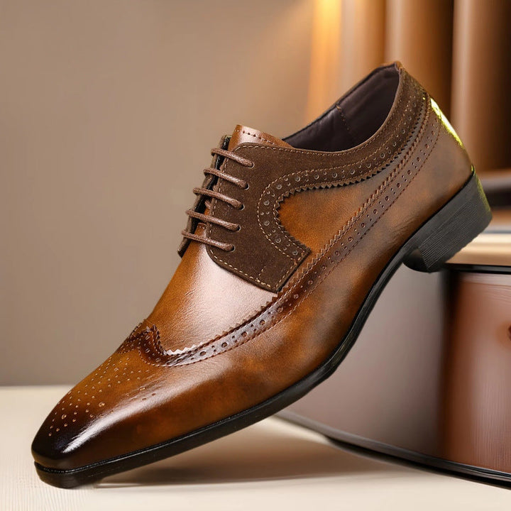 Herr Klassiska Brogue Skor - Elegans och Komfort