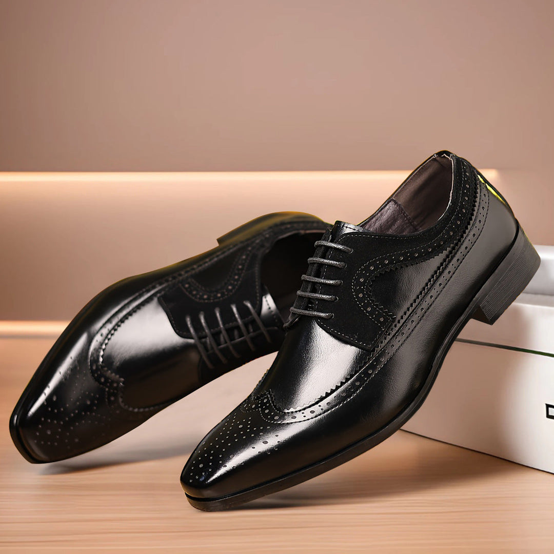 Herr Klassiska Brogue Skor - Elegans och Komfort