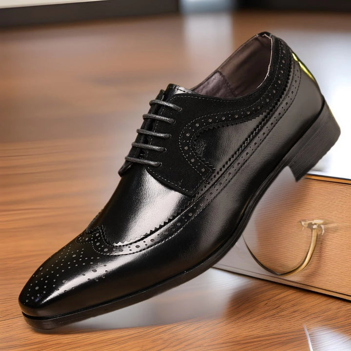Herr Klassiska Brogue Skor - Elegans och Komfort