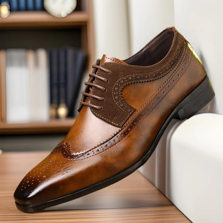 Herr Klassiska Brogue Skor - Elegans och Komfort