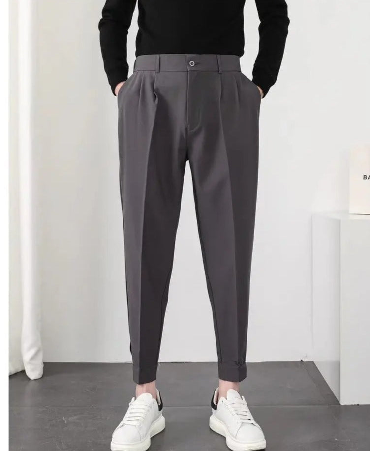 Herr Plisserte Tapered Blazerbukse – Komfort &amp; Stil