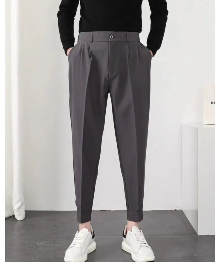 Herr Plisserte Tapered Blazerbukse – Komfort &amp; Stil