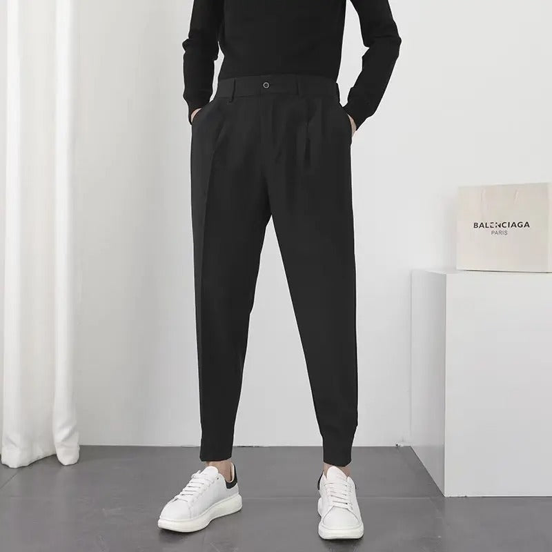 Herr Plisserte Tapered Blazerbukse – Komfort &amp; Stil