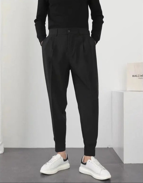 Herr Plisserte Tapered Blazerbukse – Komfort &amp; Stil