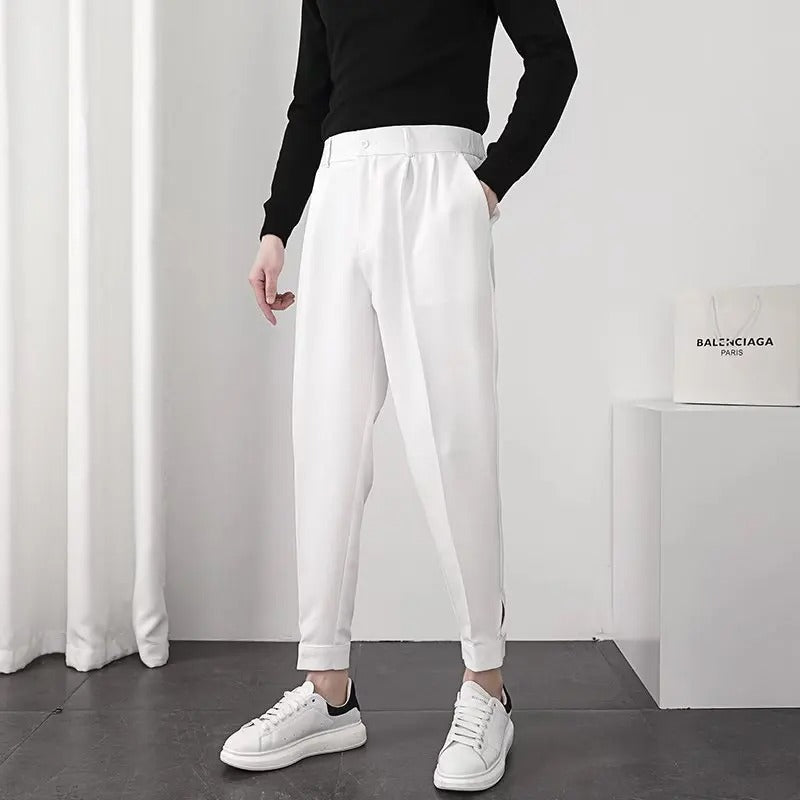 Herr Plisserte Tapered Blazerbukse – Komfort &amp; Stil