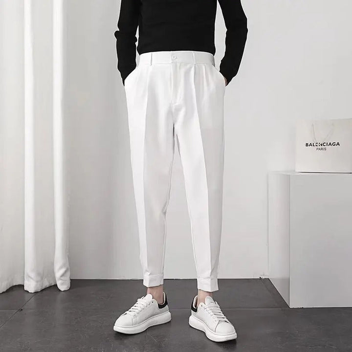 Herr Plisserte Tapered Blazerbukse – Komfort &amp; Stil