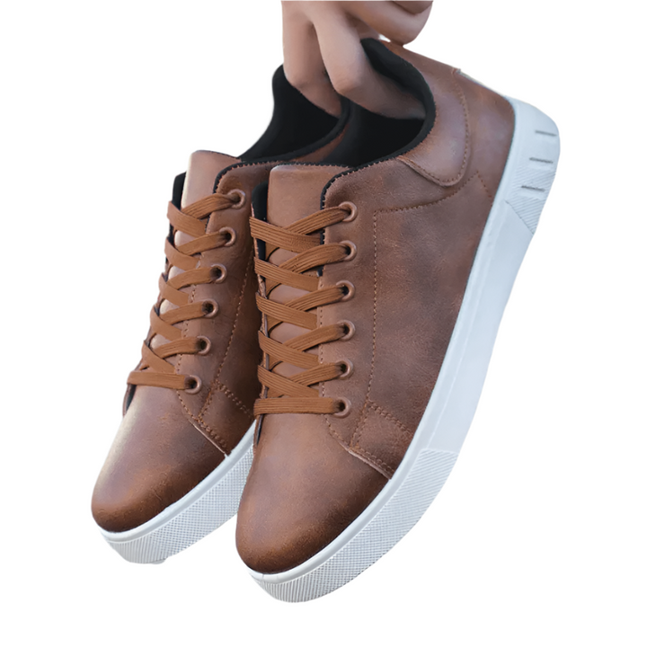 Herr Polerte Sneakers för Vardag och Kontor