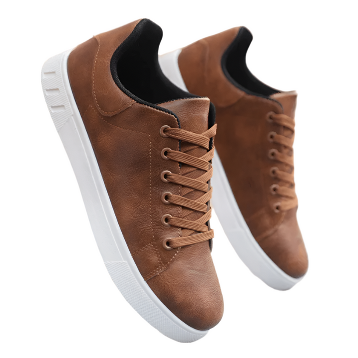 Herr Polerte Sneakers för Vardag och Kontor