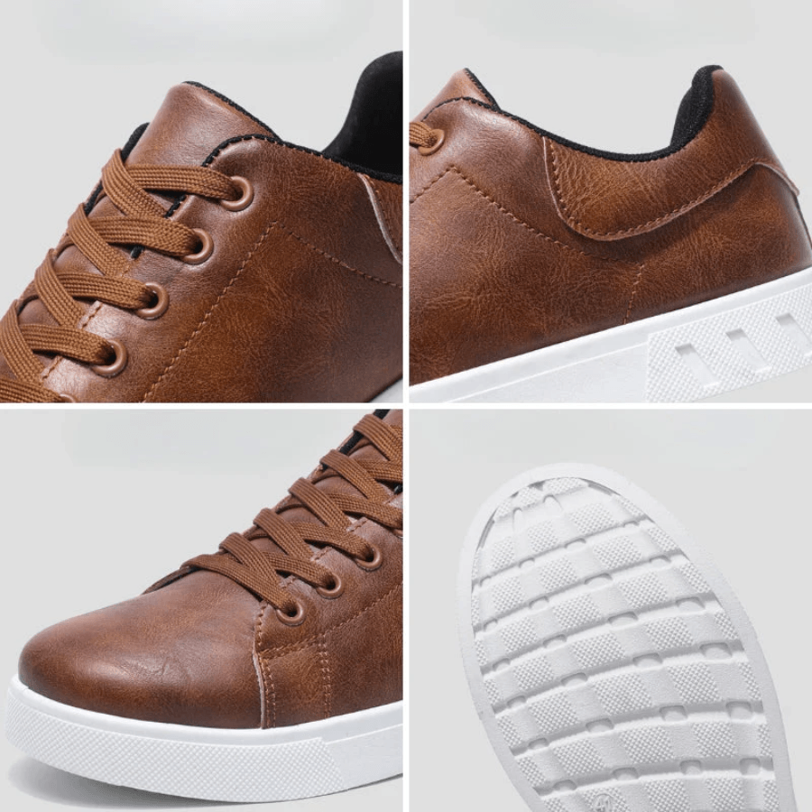 Herr Polerte Sneakers för Vardag och Kontor