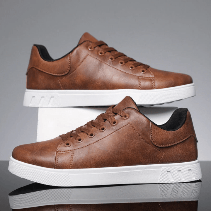 Herr Polerte Sneakers för Vardag och Kontor