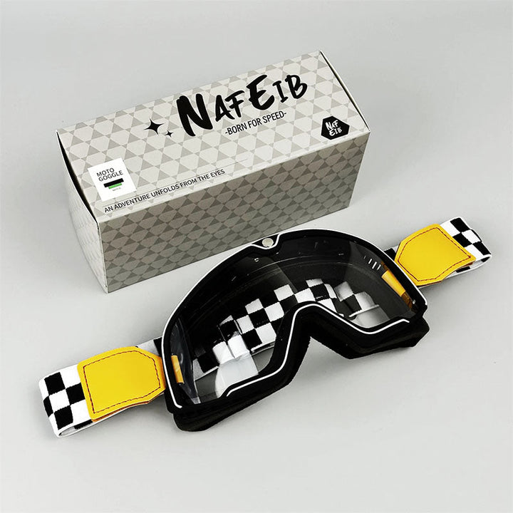Herr Retro Motorsykkelbriller med UV-skydd