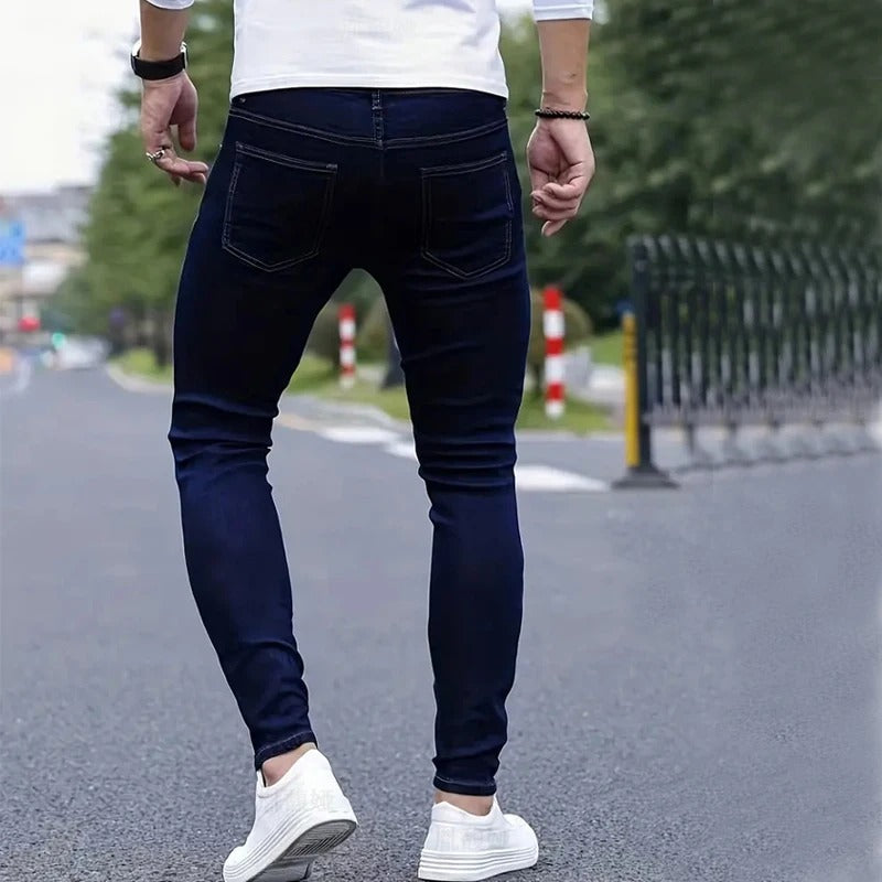 Herr Skinny Jeans med Stretchkomfort