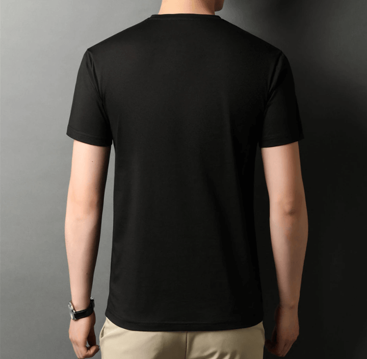 Herr Slim Fit V-hals T-skjorta för Vardag