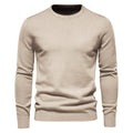 Herr Slim Pullover - Varm O-hals Tröja