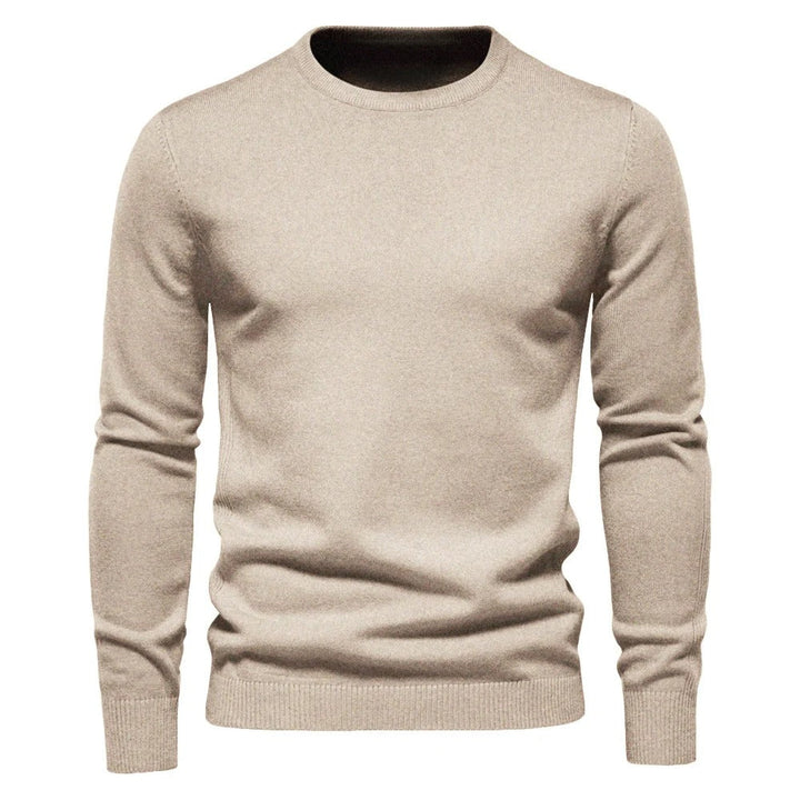 Herr Slim Pullover - Varm O-hals Tröja