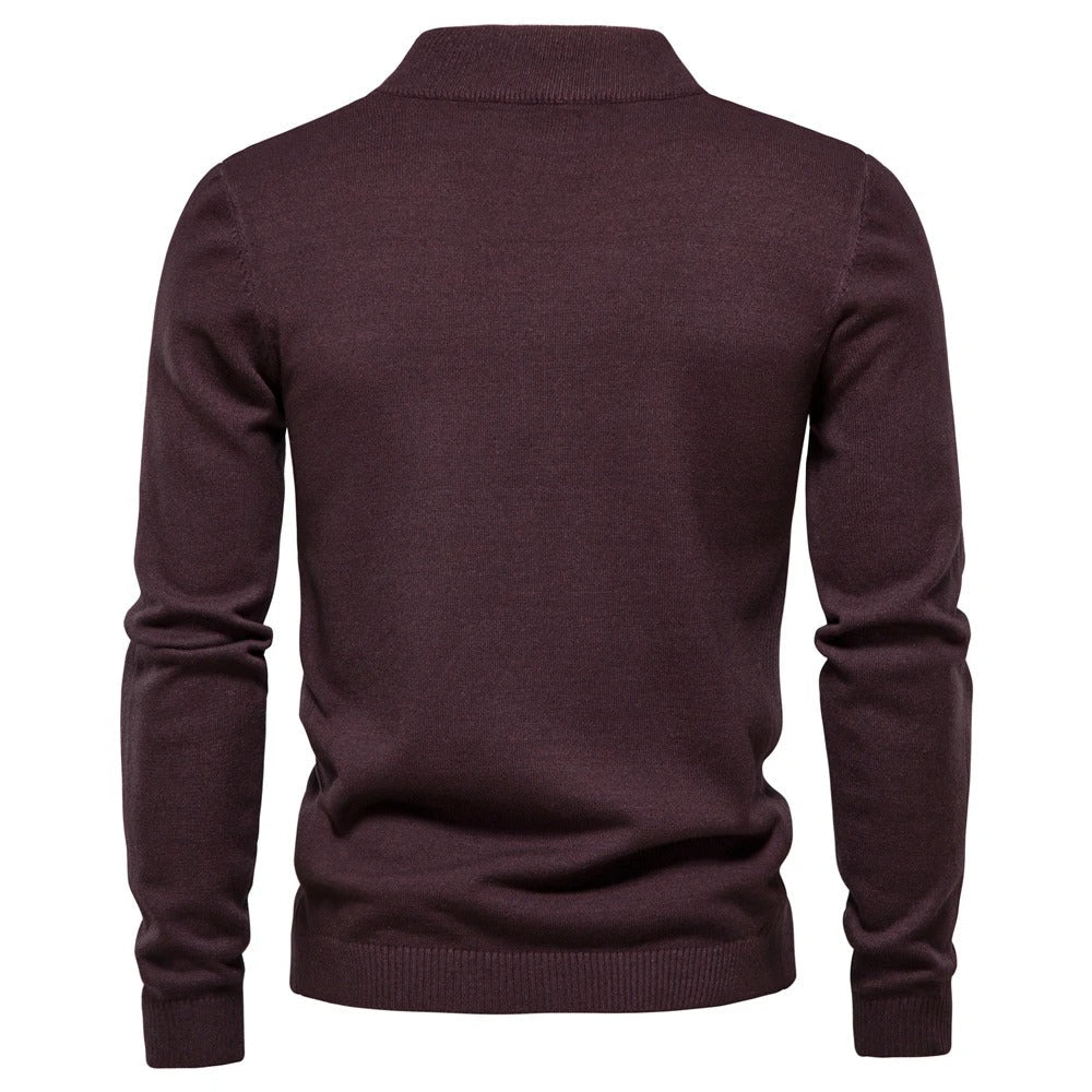 Herr Slim Pullover - Varm O-hals Tröja