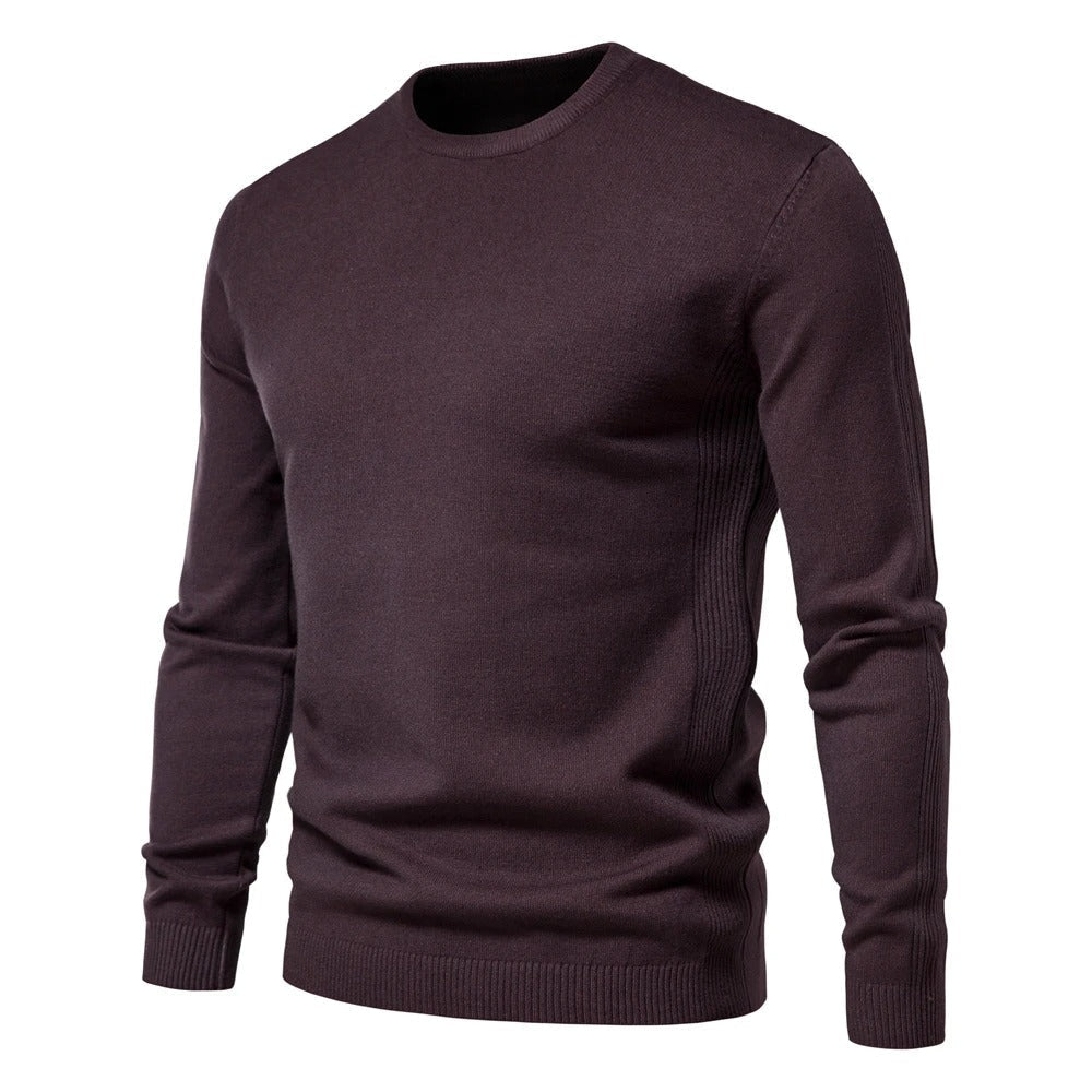 Herr Slim Pullover - Varm O-hals Tröja