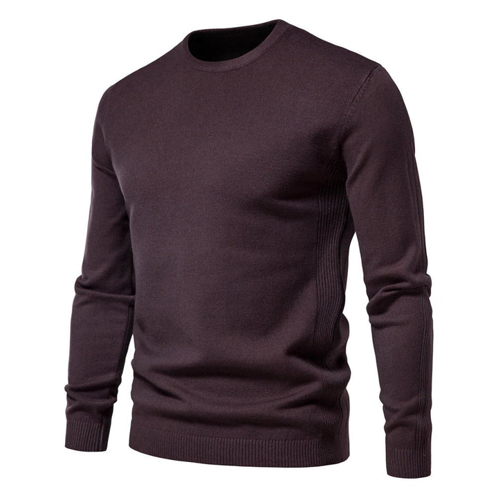 Herr Slim Pullover - Varm O-hals Tröja