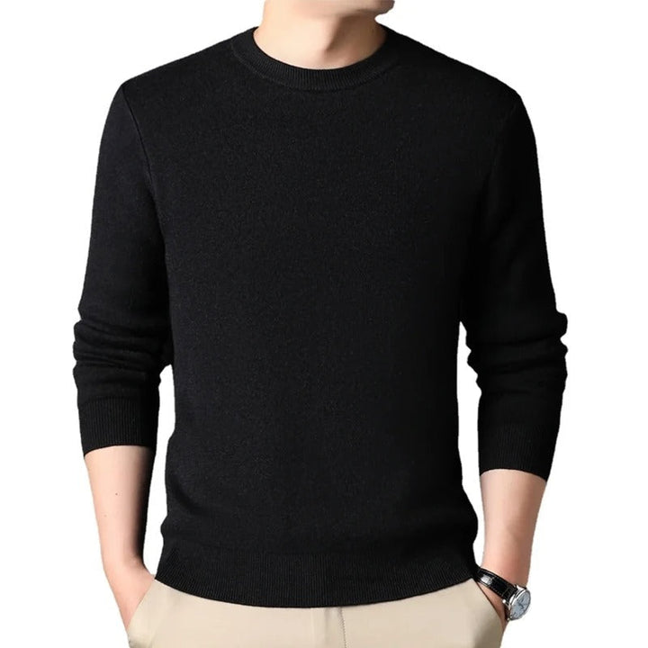 Herr Slim Pullover - Varm O-hals Tröja