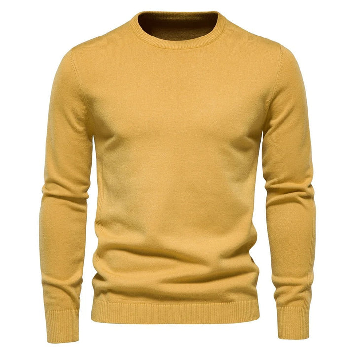 Herr Slim Pullover - Varm O-hals Tröja