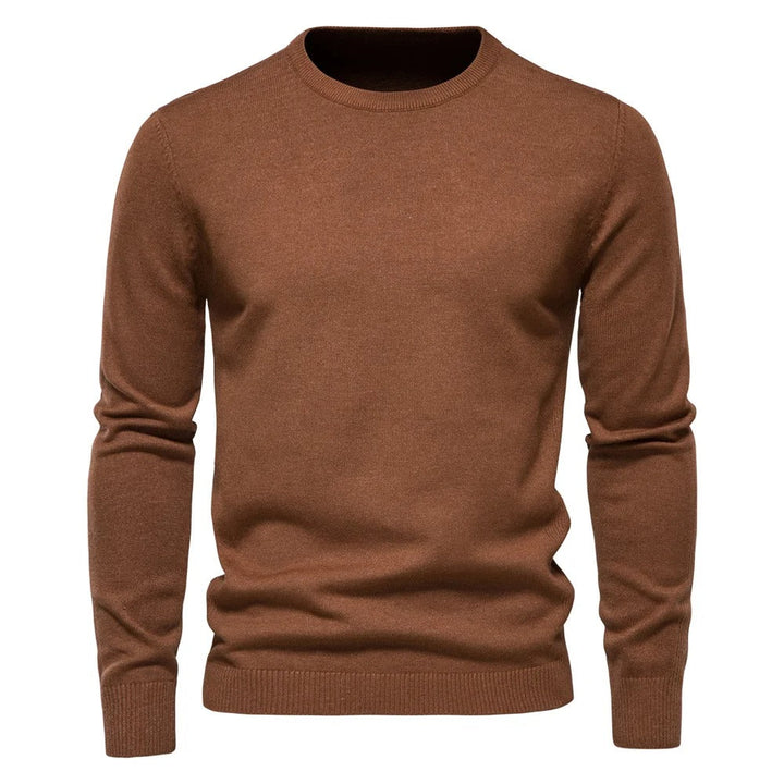 Herr Slim Pullover - Varm O-hals Tröja