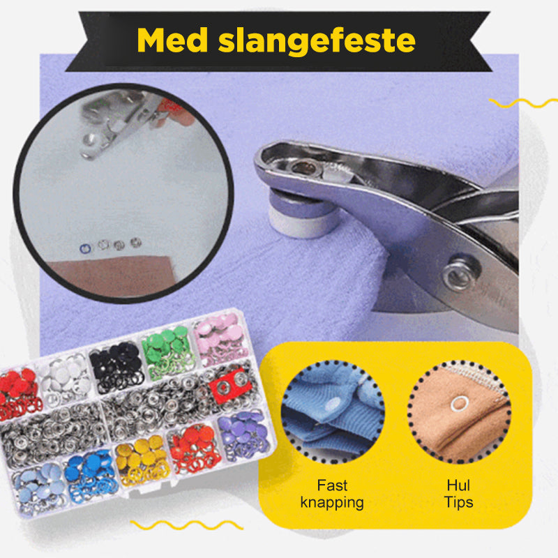 Metalltryck knappesett | Perfekt för klär och tilbehör