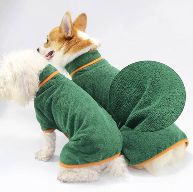 Hundebadekåpe i Mikrofiber – Törker och Varmer Hund efter Badrum/Tur