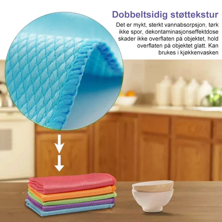 Mikrofiber Rengöringsklut 5 st - Effektiv Polering