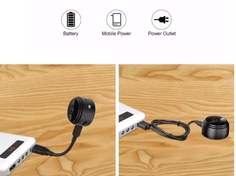 Mini HD-kamera med batteri - 1080p Opplösning | WiFi