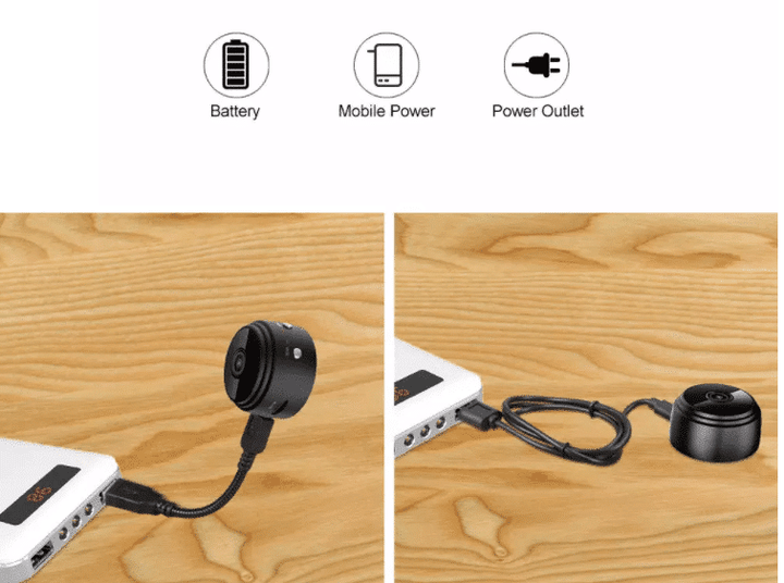 Mini HD-kamera med batteri - 1080p Opplösning | WiFi