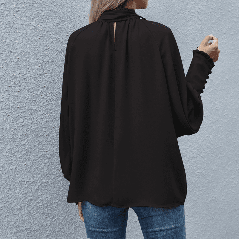 Kvinnor Långärmad Blus – Minimalistisk Elegans för Varje Tillfälle