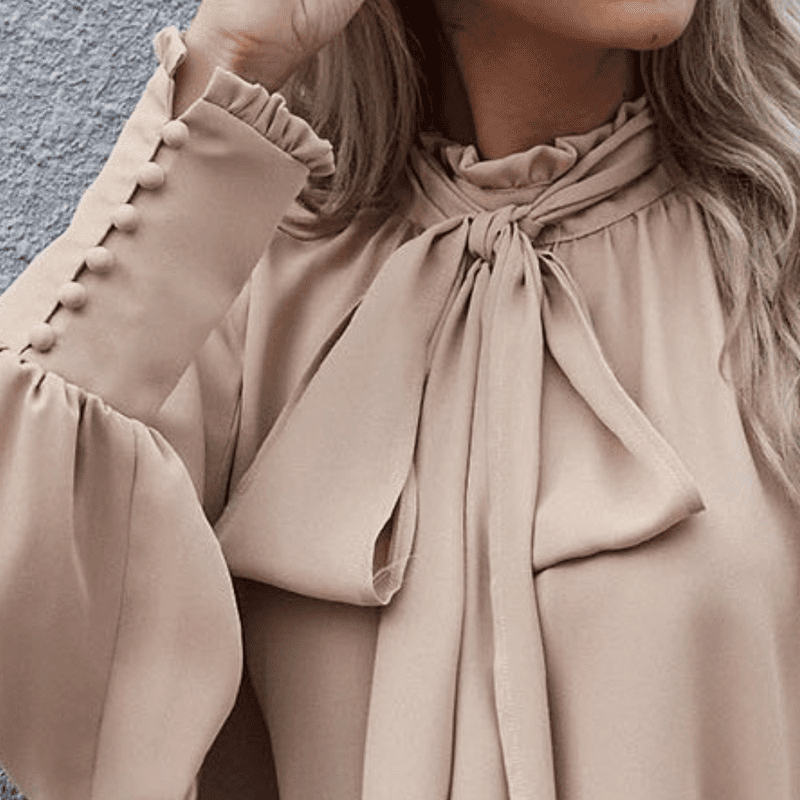 Kvinnor Långärmad Blus – Minimalistisk Elegans för Varje Tillfälle