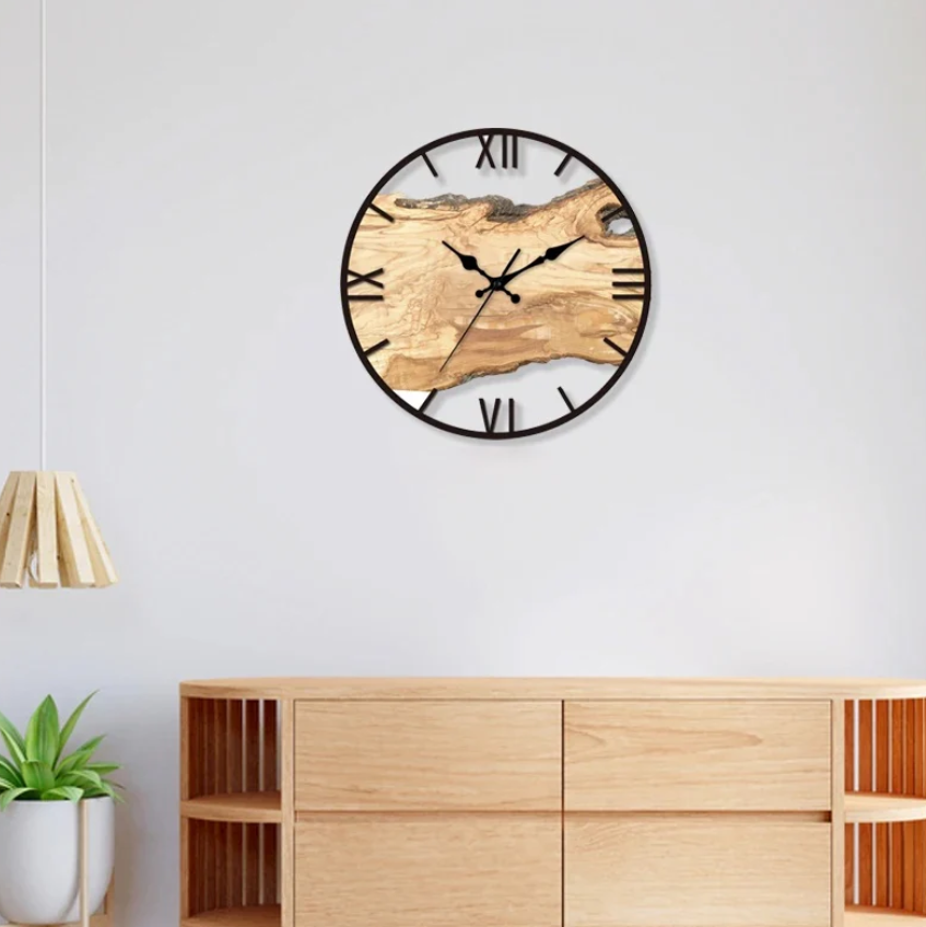 Minimalistisk Transparent Veggklokke för Modern Interiör