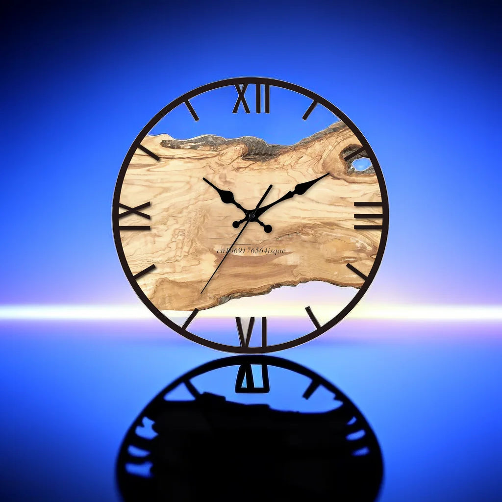 Minimalistisk Transparent Veggklokke för Modern Interiör