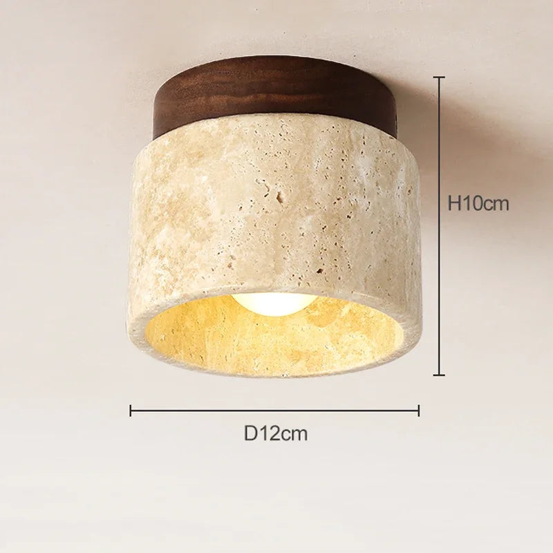 Japansk Taklampa - Kreativ Kremstil | Minimalistisk Design