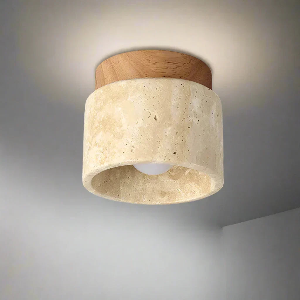 Japansk Taklampa - Kreativ Kremstil | Minimalistisk Design