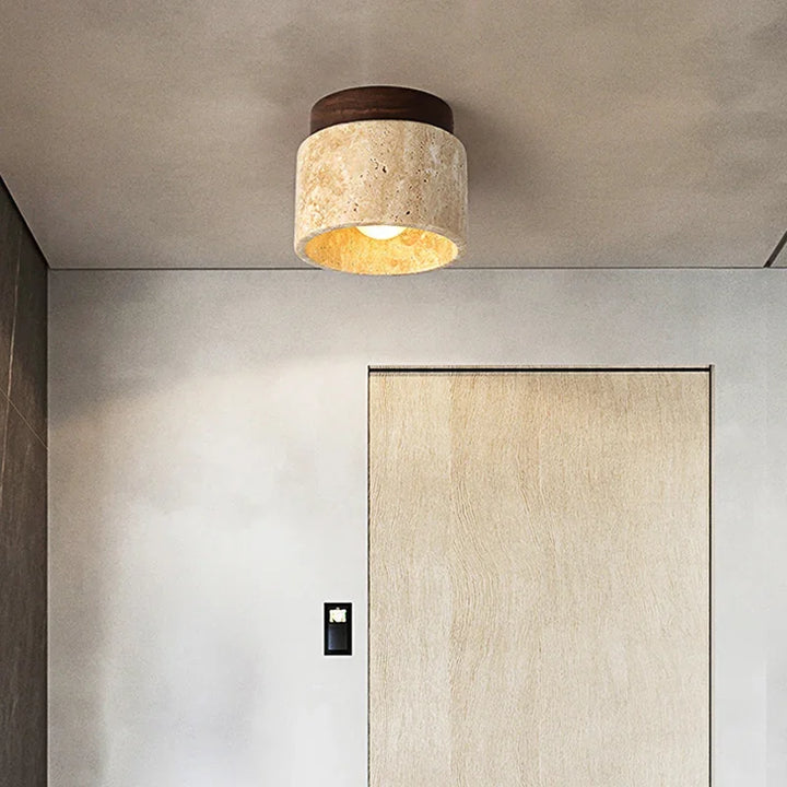 Japansk Taklampa - Kreativ Kremstil | Minimalistisk Design