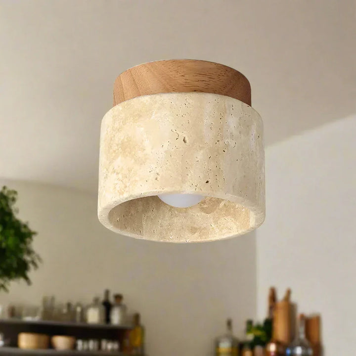 Japansk Taklampa - Kreativ Kremstil | Minimalistisk Design