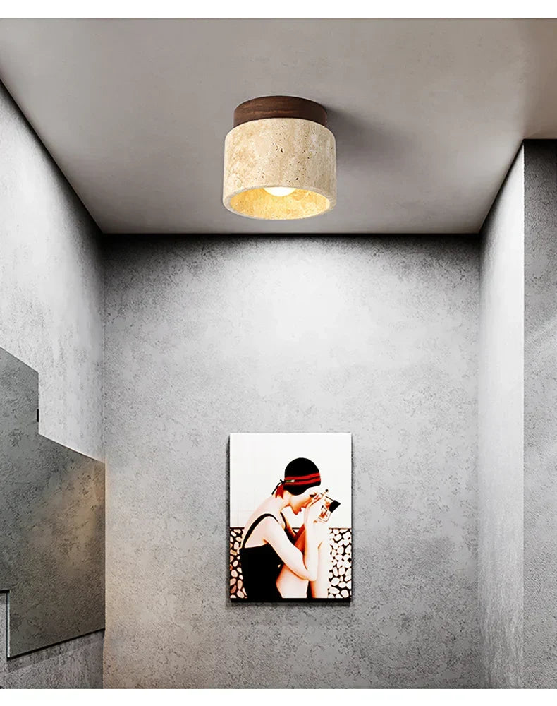 Japansk Taklampa - Kreativ Kremstil | Minimalistisk Design