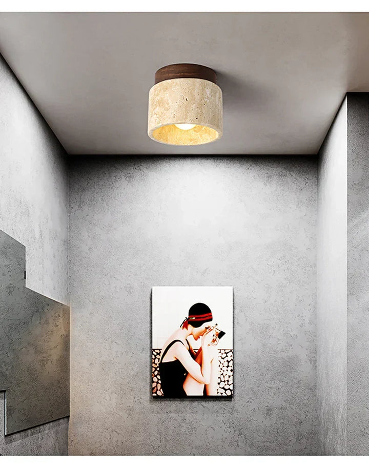 Japansk Taklampa - Kreativ Kremstil | Minimalistisk Design