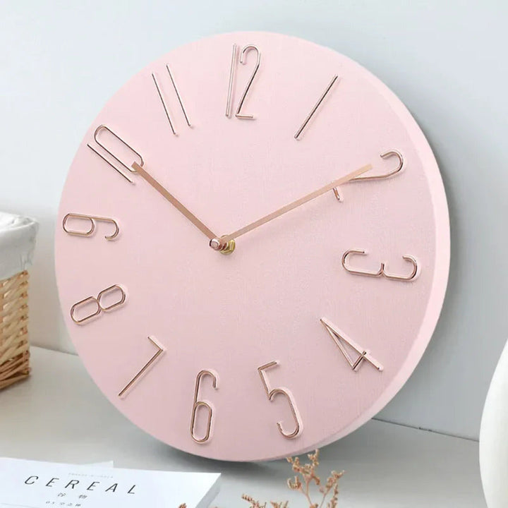 Minimalistisk Stille Veggklokke för Modern Hem