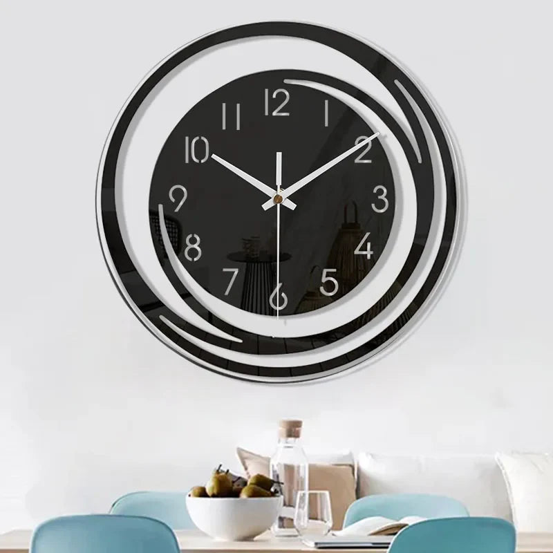 Modern Minimalistisk Veggklokke – Stille och Elegant Design