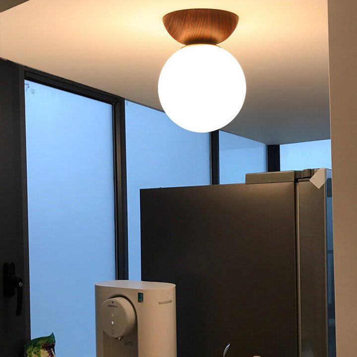 Minimalistisk Taklampa – Japansk Stil med Justerbar LED Ljus