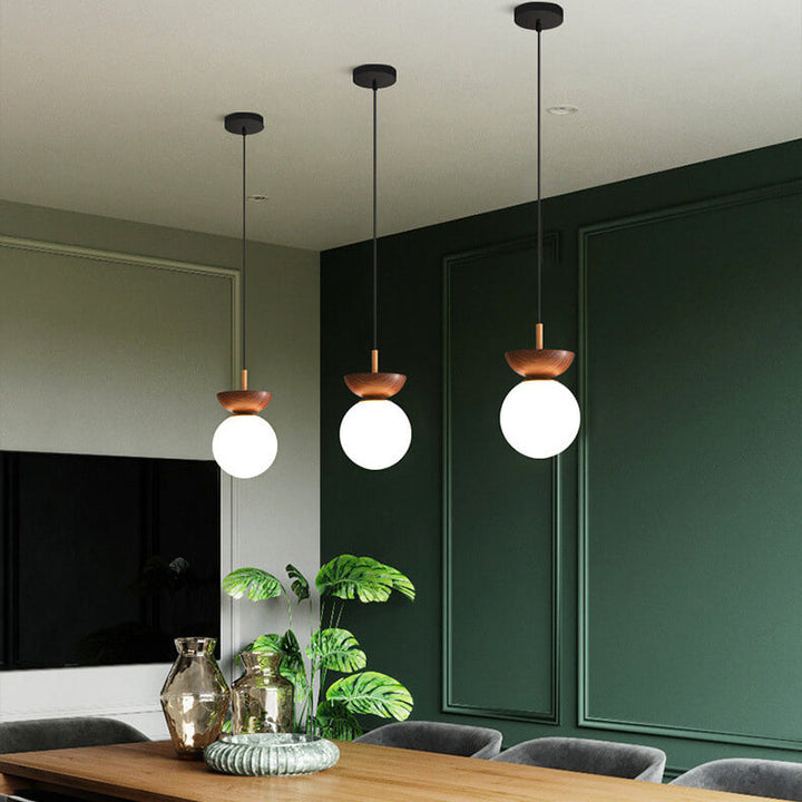 Minimalistisk Taklampa – Japansk Stil med Justerbar LED Ljus