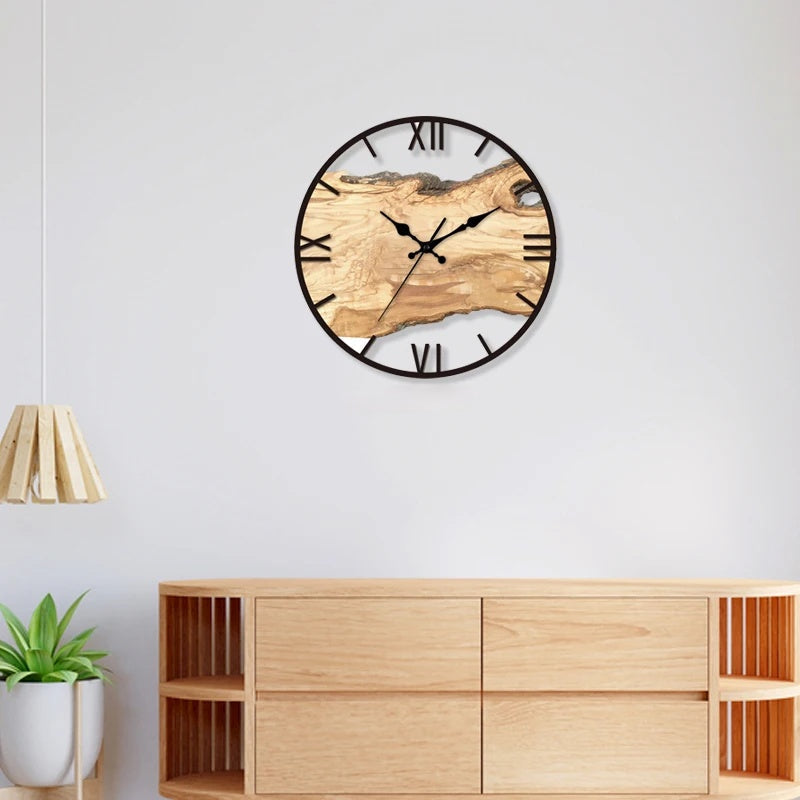 Minimalistisk Transparent Veggklokke för Modern Hem