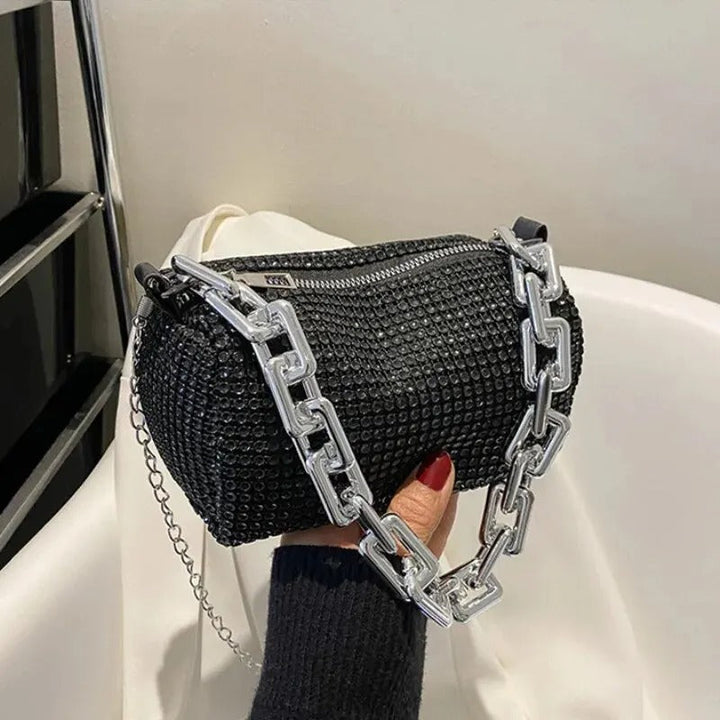 Miniveske för Kvinnor med Rhinsteiner och Kjede