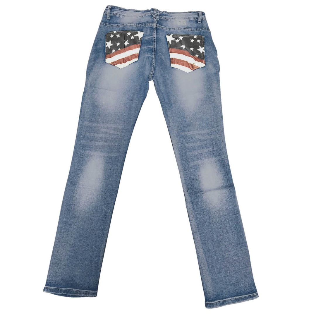 Dam Bootcut Denimjeans med Bekväm Passform