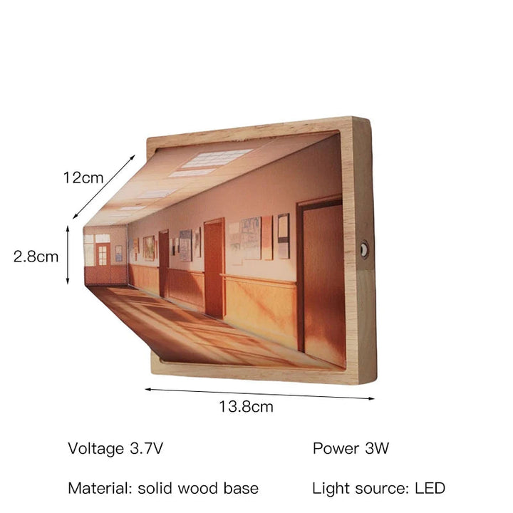 Modern 3D LED-lampa med Veggkunst – Unik Romforvandler