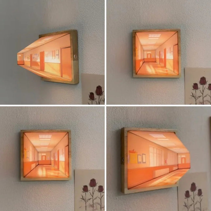 Modern 3D LED-lampa med Veggkunst – Unik Romforvandler